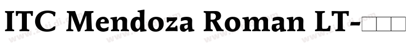 ITC Mendoza Roman LT字体转换